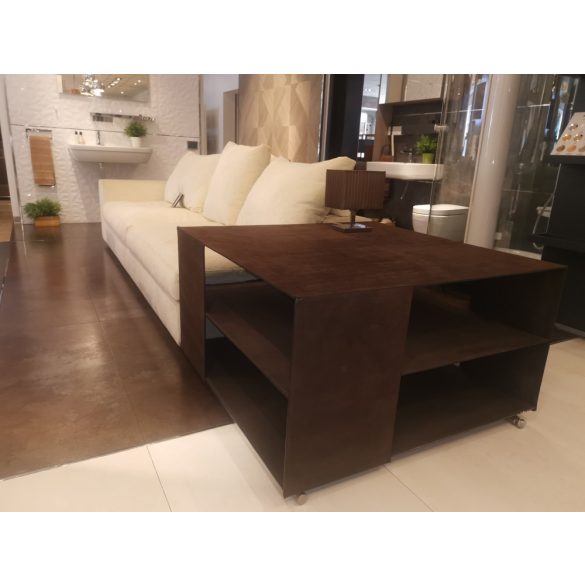 Flexform Groundpiece kanapé bőr borítású asztallal
